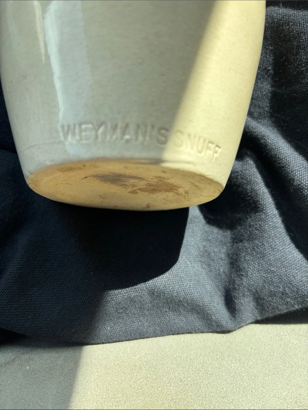 Weyman’s snuff vintage  Cream Ceramic Vase for Stylish Home Accents